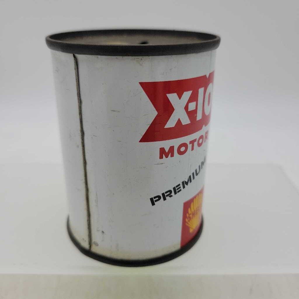 Shell X 100 Motor oil Tin Coin Bank (Jef)