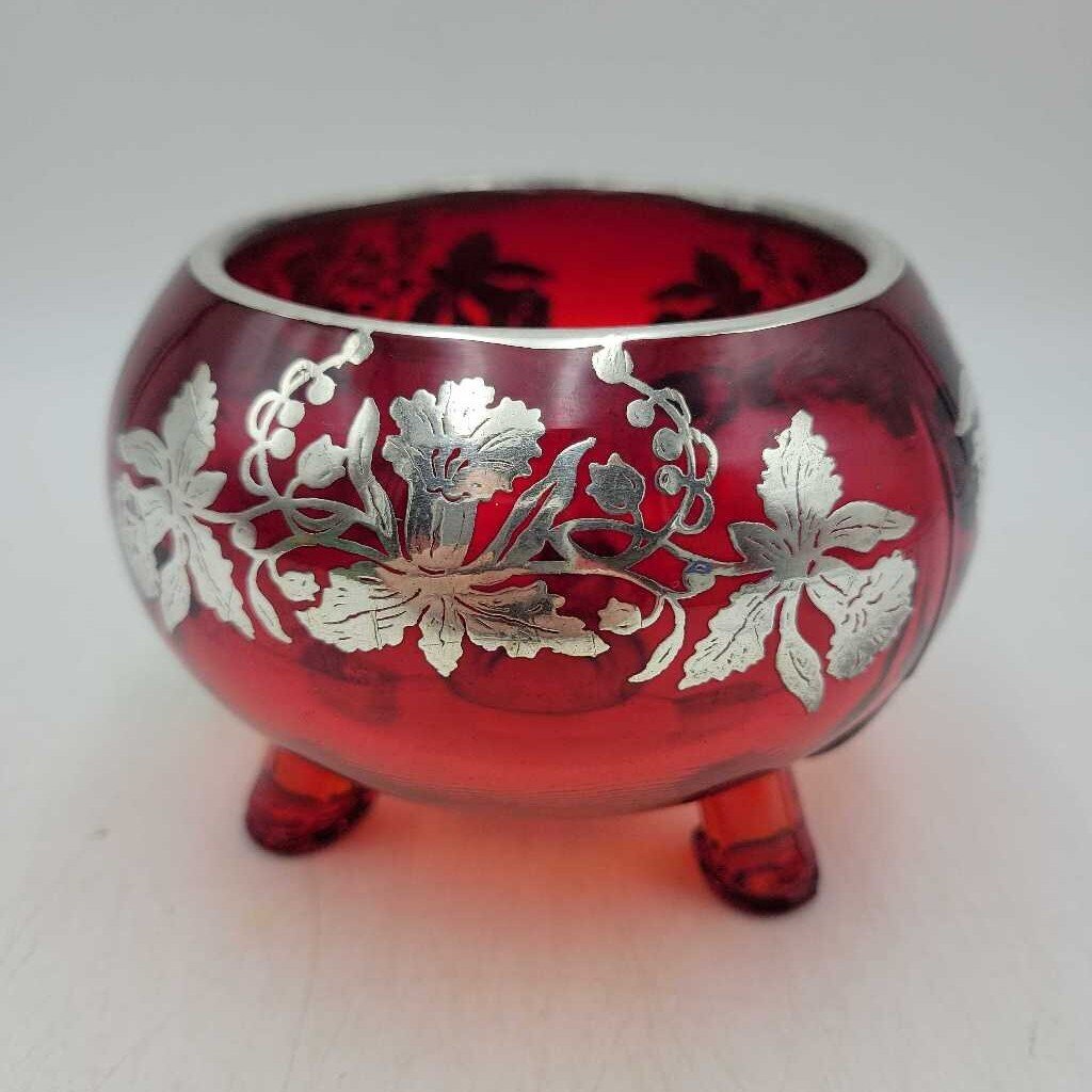Red Bowl Silver Overlay (DS) 3585