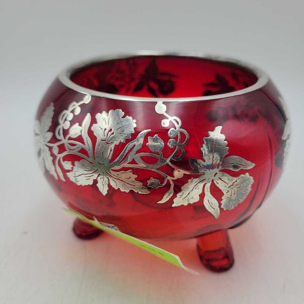 Red Bowl Silver Overlay (DS) 3585