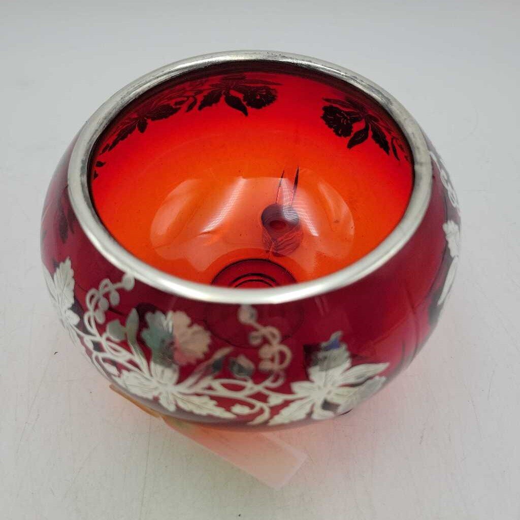 Red Bowl Silver Overlay (DS) 3585