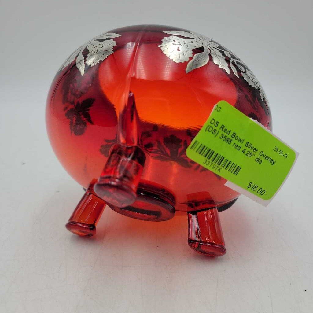 Red Bowl Silver Overlay (DS) 3585