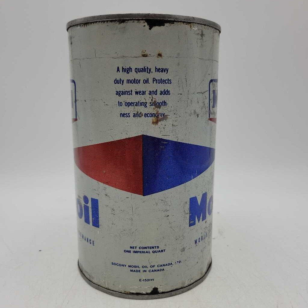 Mobil motor oil Tin Quart Can (Jef)
