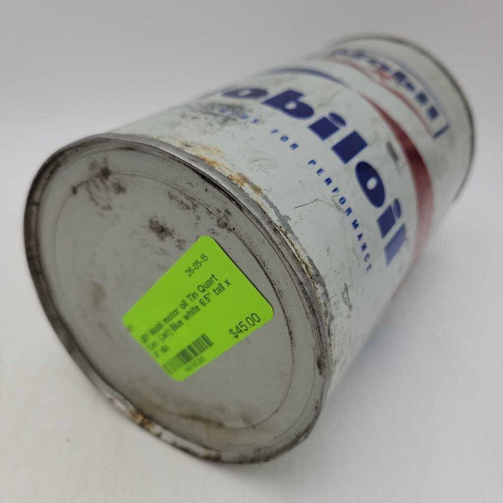 Mobil motor oil Tin Quart Can (Jef)