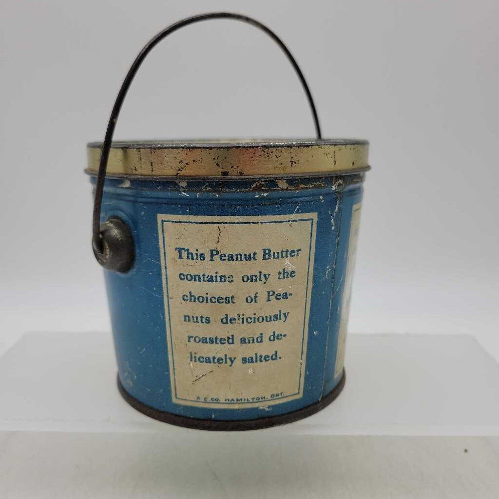 Taylor's Peanut Butter A.E Taylor Tin Pail Cainsville Ontario(JEF)