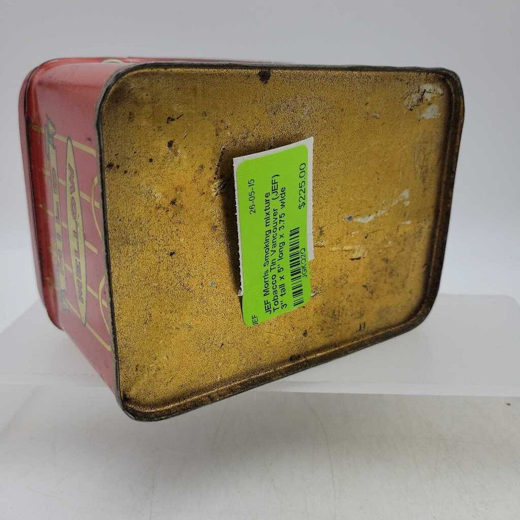 Morris Smoking mixture Tobacco Tin Vancouver (JEF)