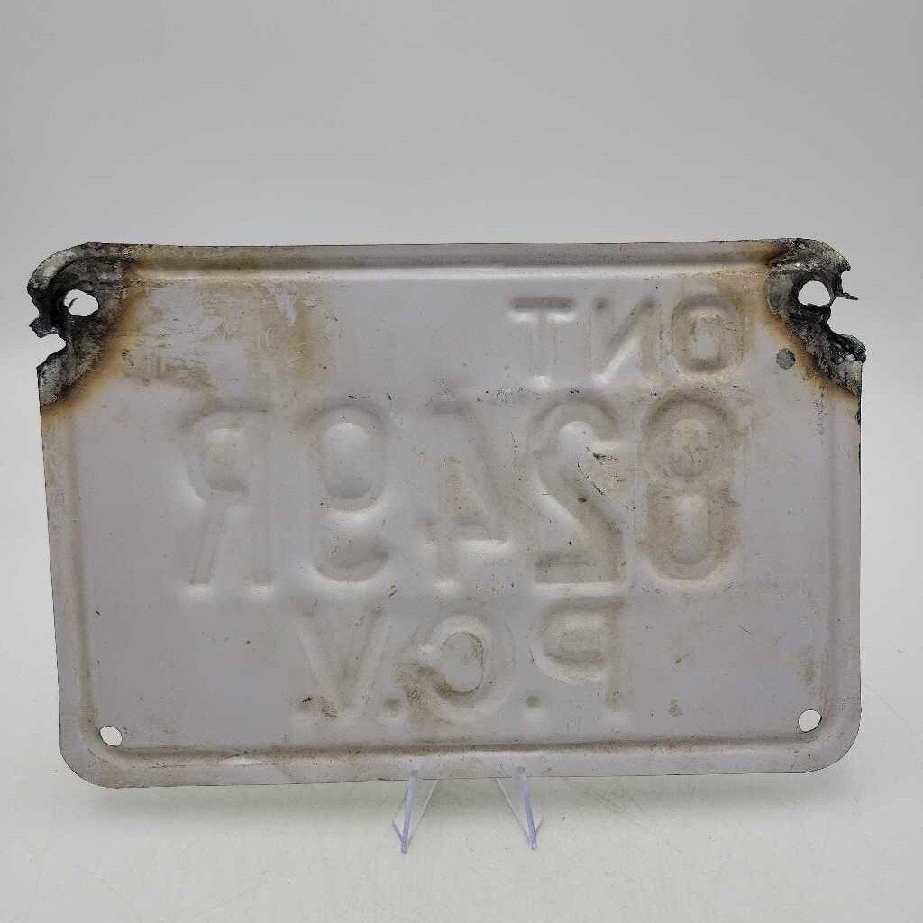 PCV Ontario license Plate (BS)