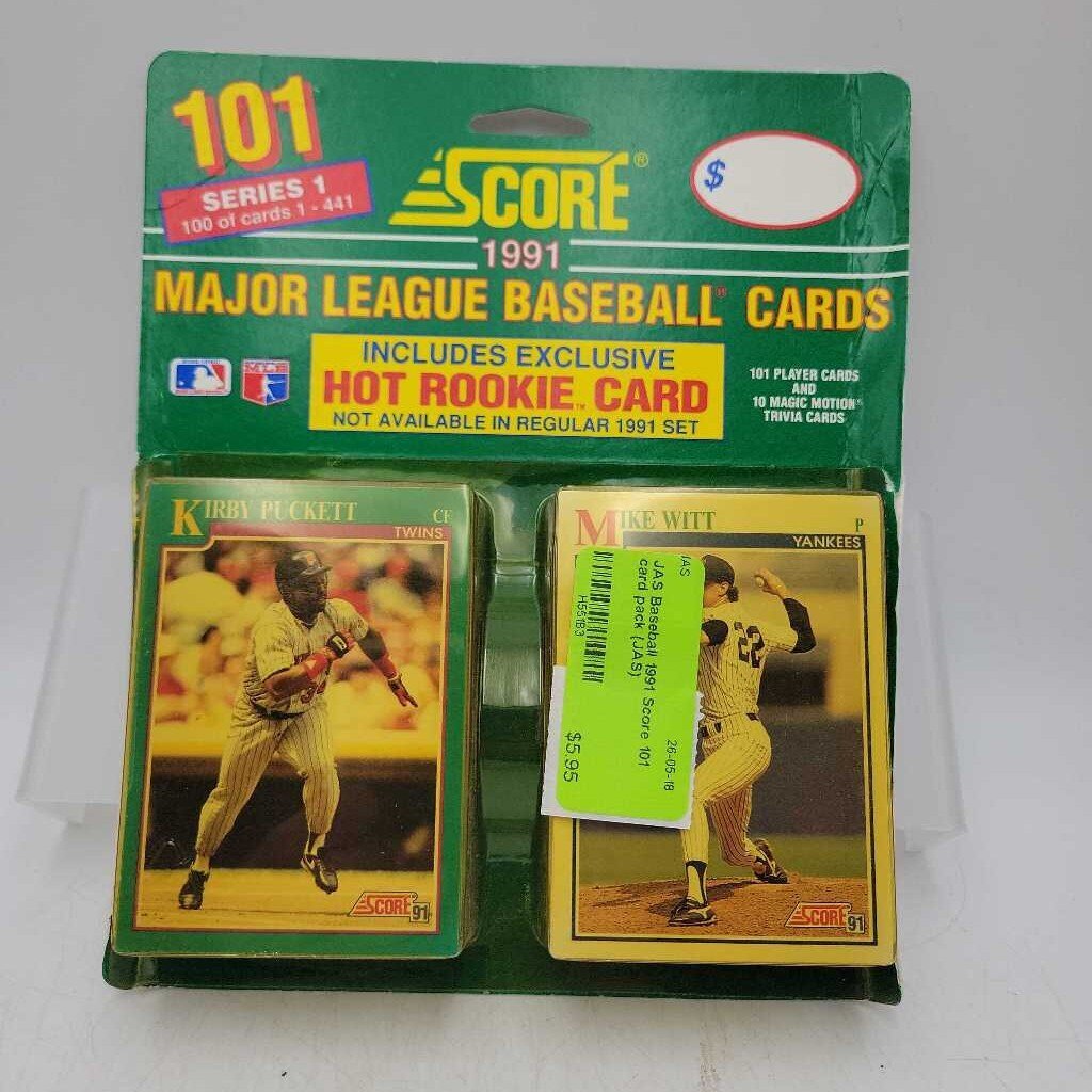 Baseball 1991 Score 101 card pack (JAS)