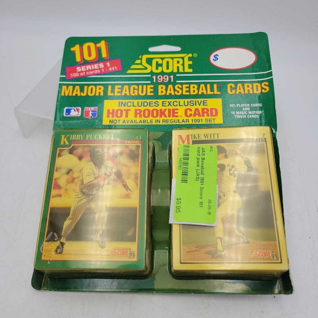 Baseball 1991 Score 101 card pack (JAS)