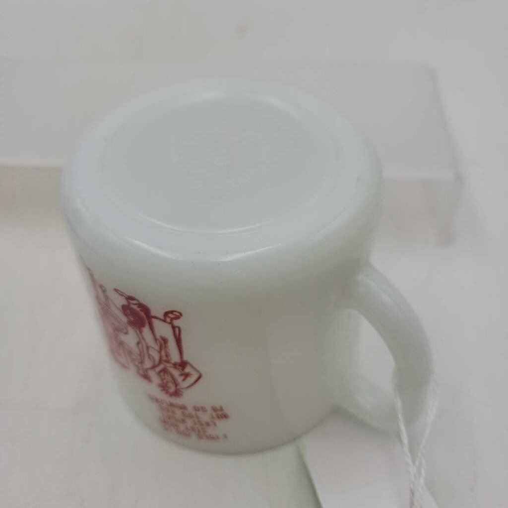 Anchor Hocking Mug Bowling theme (DEB)