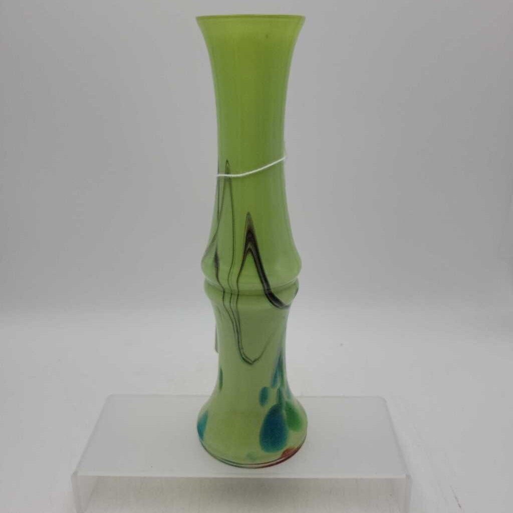 Hand Blown Jade Glass Bud Vase (GEC)