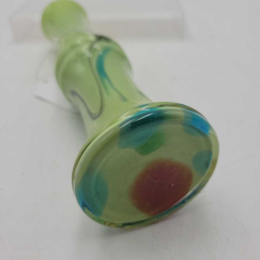 Hand Blown Jade Glass Bud Vase (GEC)
