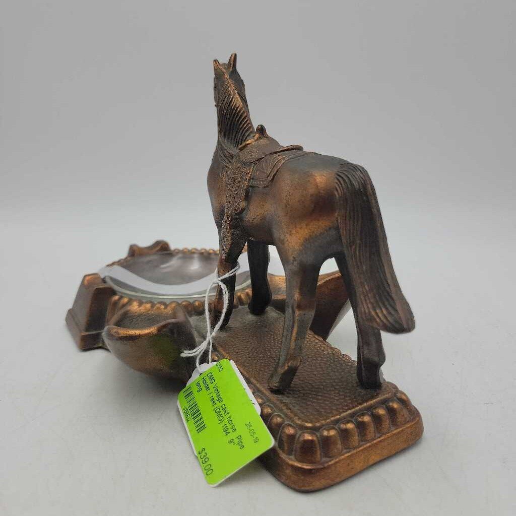 Vintage cast horse Pipe Holder / rest (DMG) 1194
