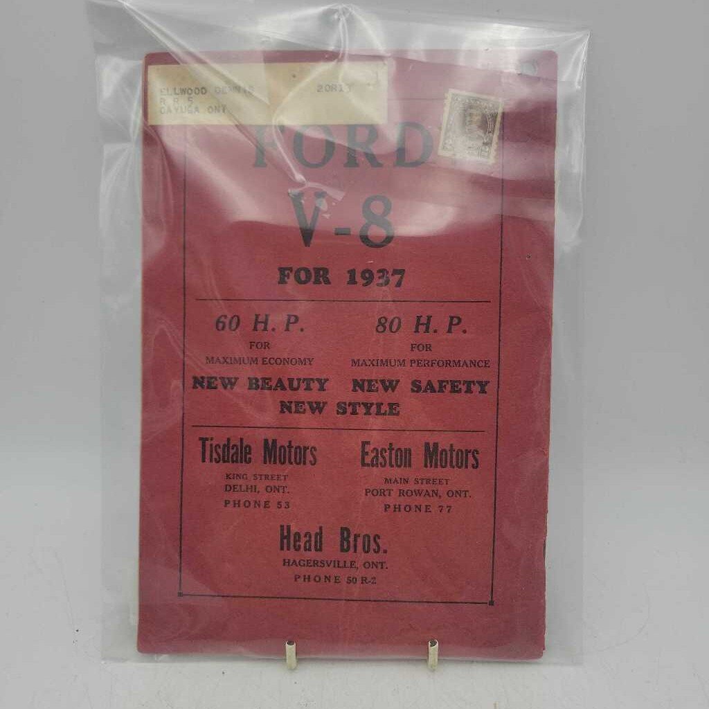 1937 Waterford & Area Phone Book (DR)