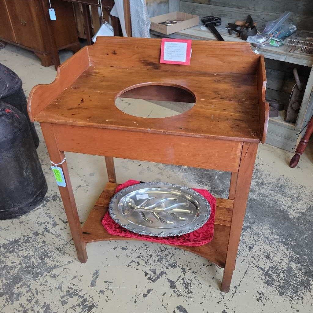 Pine Wash Stand 1830's Empire Style #307 (NS)