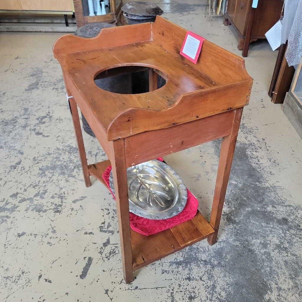Pine Wash Stand 1830's Empire Style #307 (NS)