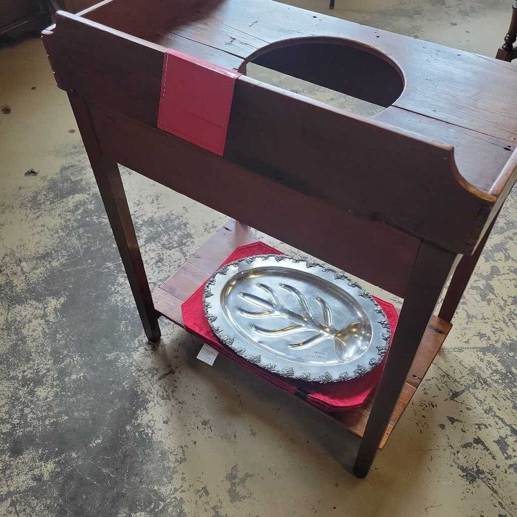 Pine Wash Stand 1830's Empire Style #307 (NS)