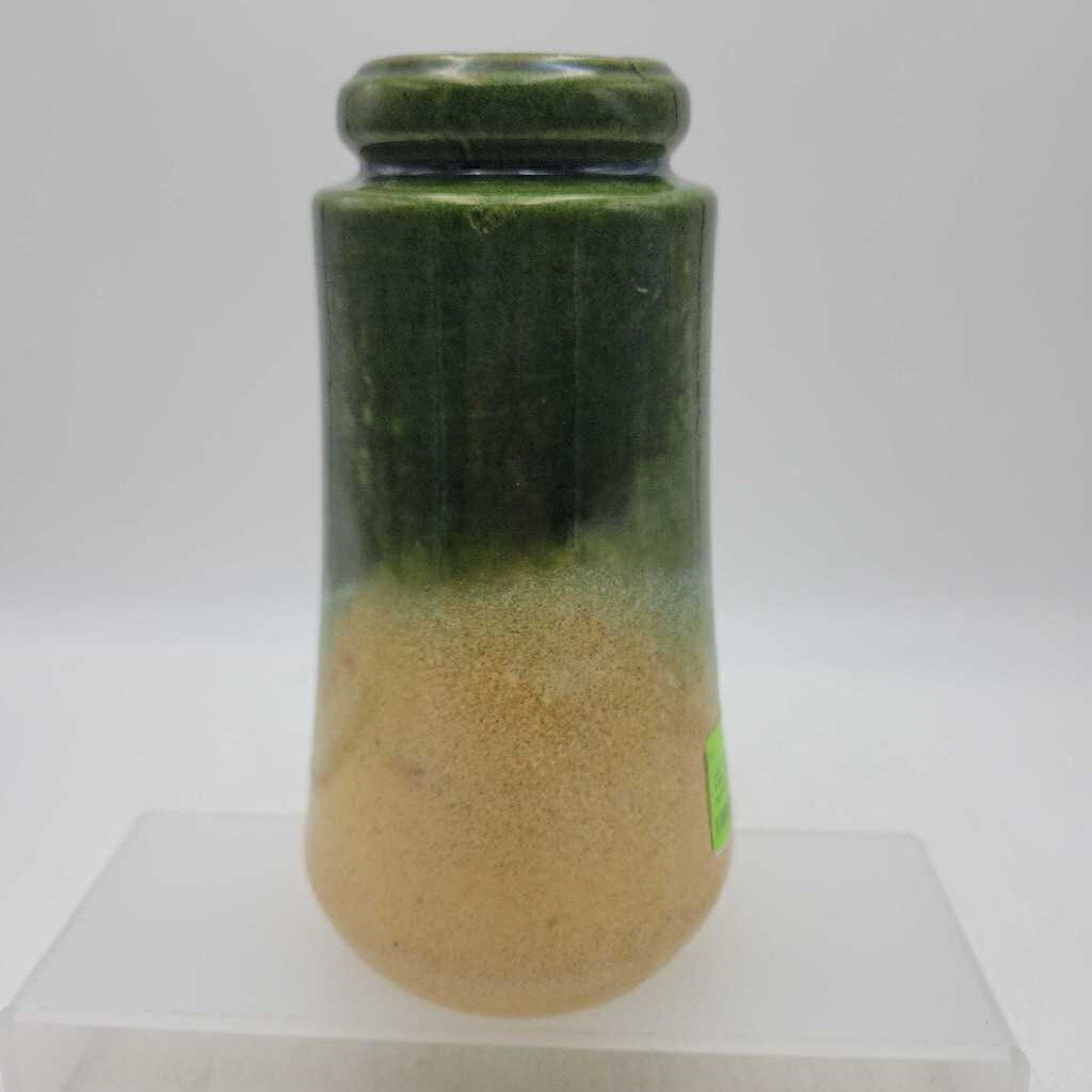 Scheurich West Germany Vase 209-19, green and beige pottery