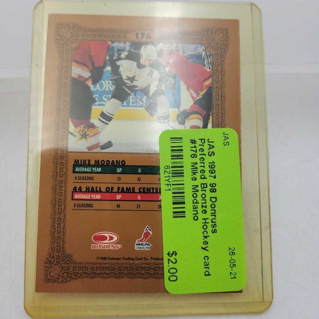1997 98 Donruss Preferred Bronze Hockey card #176 Mike Modano