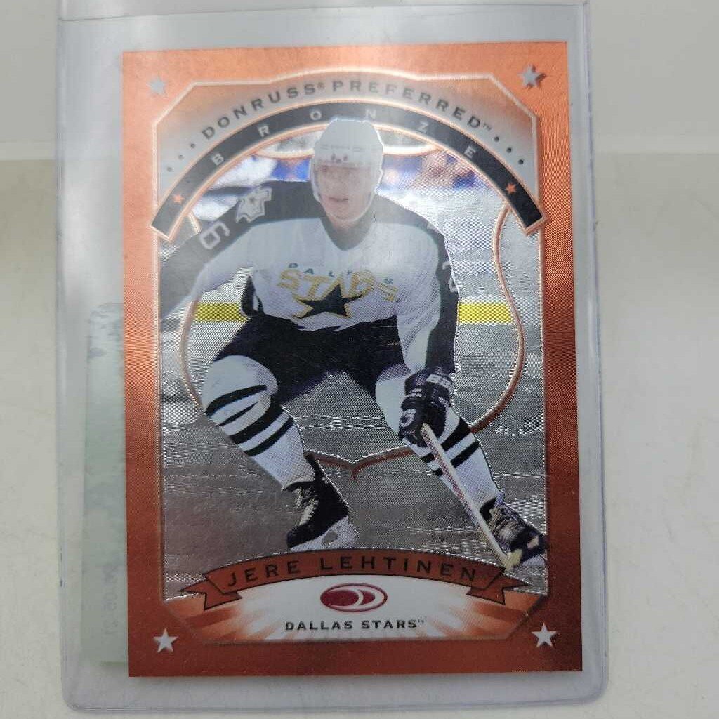 1997 98 Donruss Preferred Bronze Hockey card #65 Jere Lehtinen