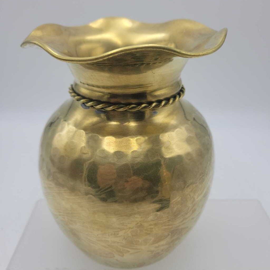 Hammered Brass Vase (LOR)