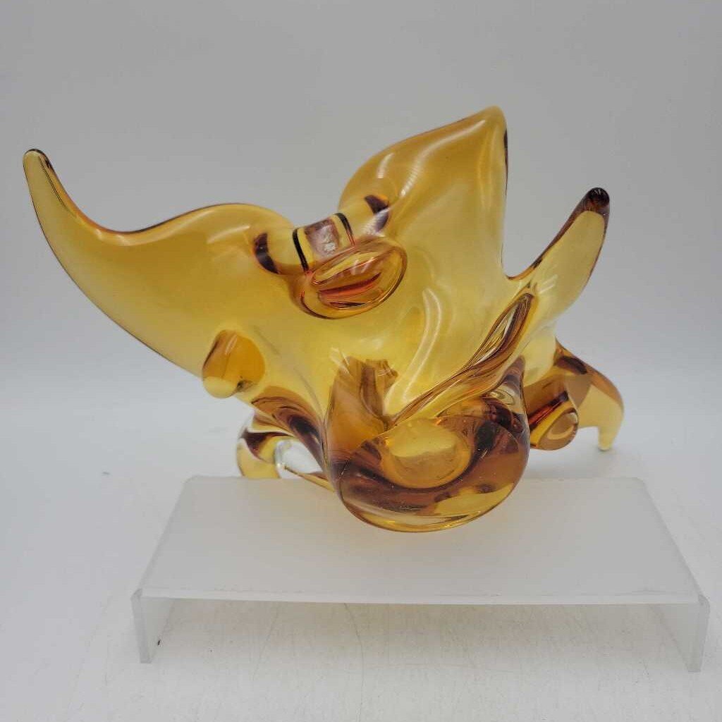 Gold Circa 1960's Art Glass (YVO) (605)