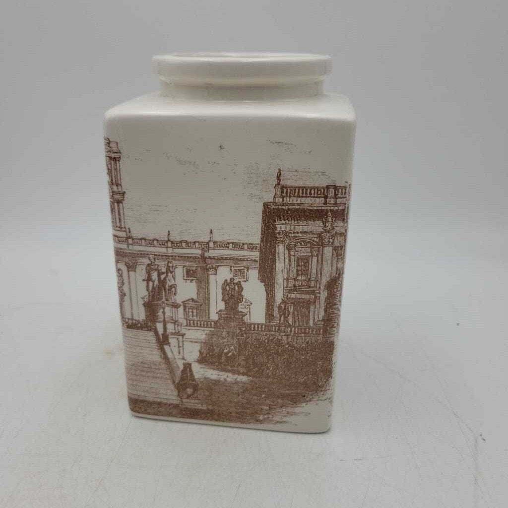 WDV2234 Crown Devon Cries of London Transferware Vase {R} (WDV)