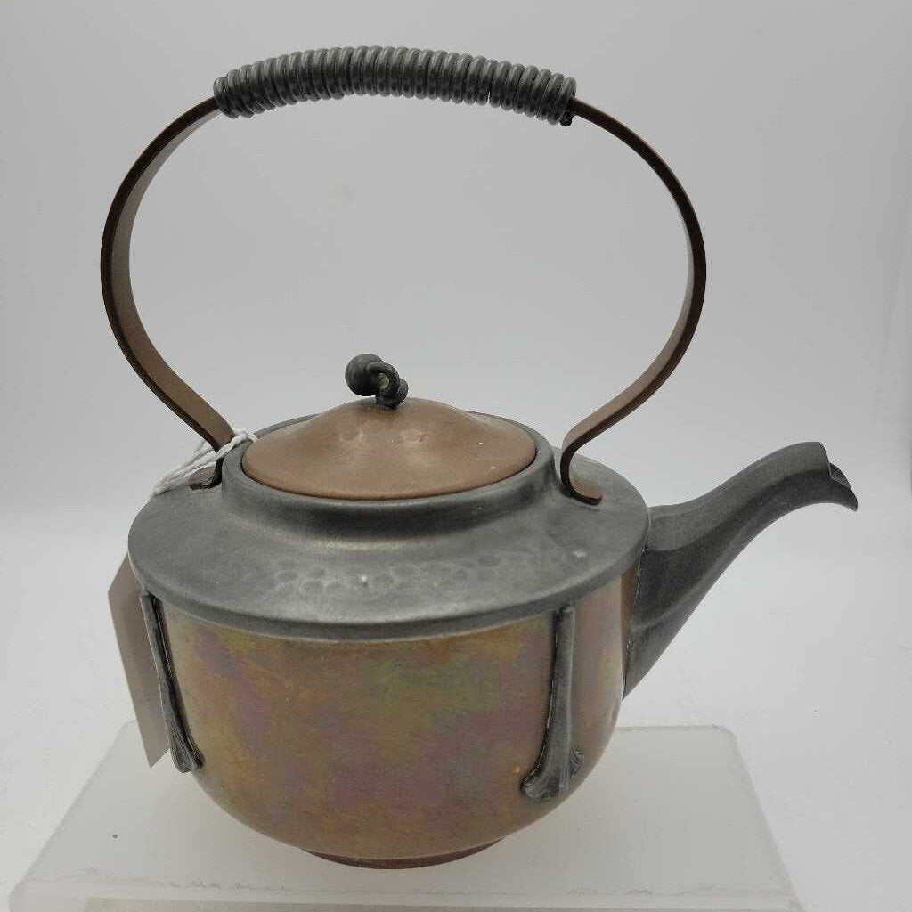 Copper/Pewter Art Deco Kettle (Col #2700)