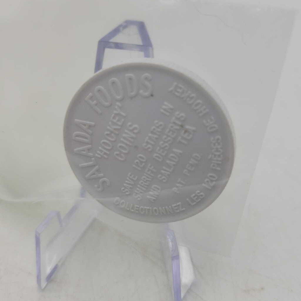 Shirriff Salada Hockey Coin Warren Godfrey 62 1961 62 Detroit (JAS)