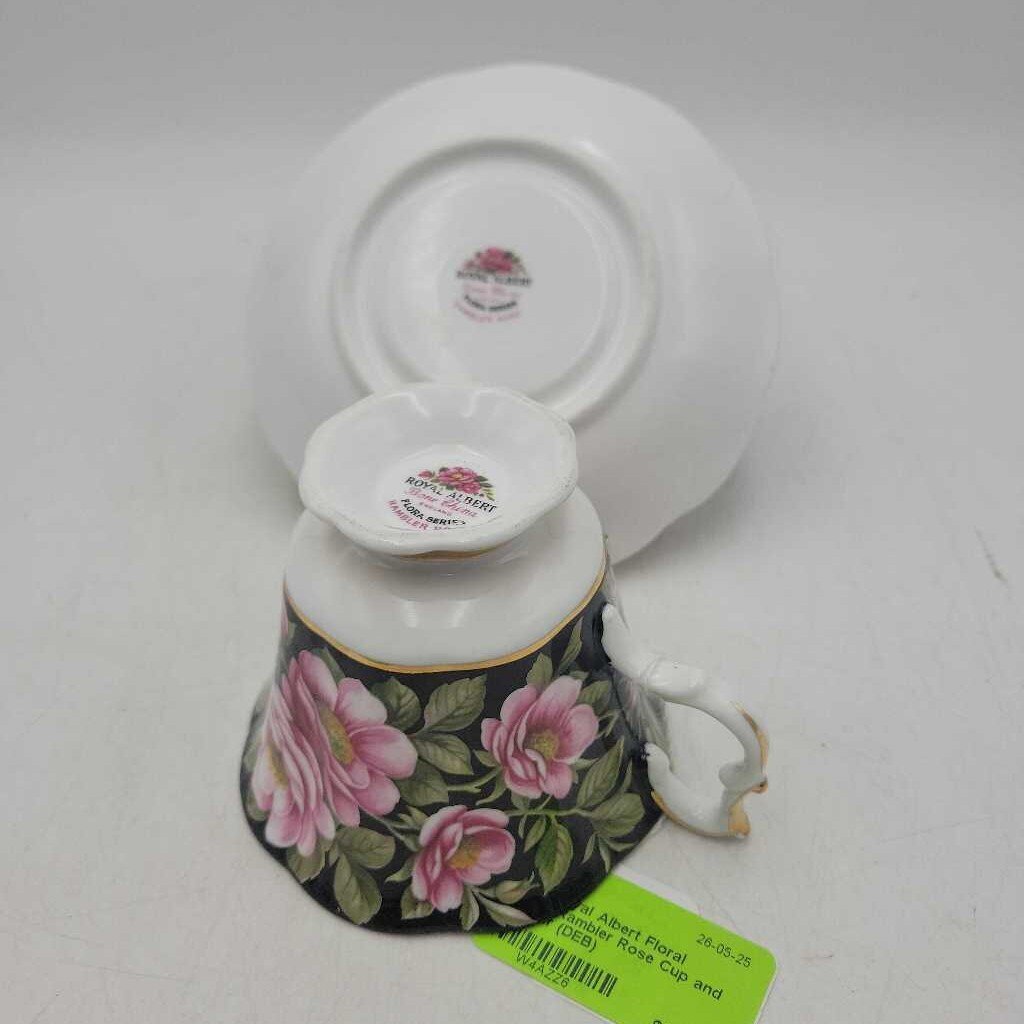 Royal Albert Floral series Rambler Rose Cup and Saucer (DEB)