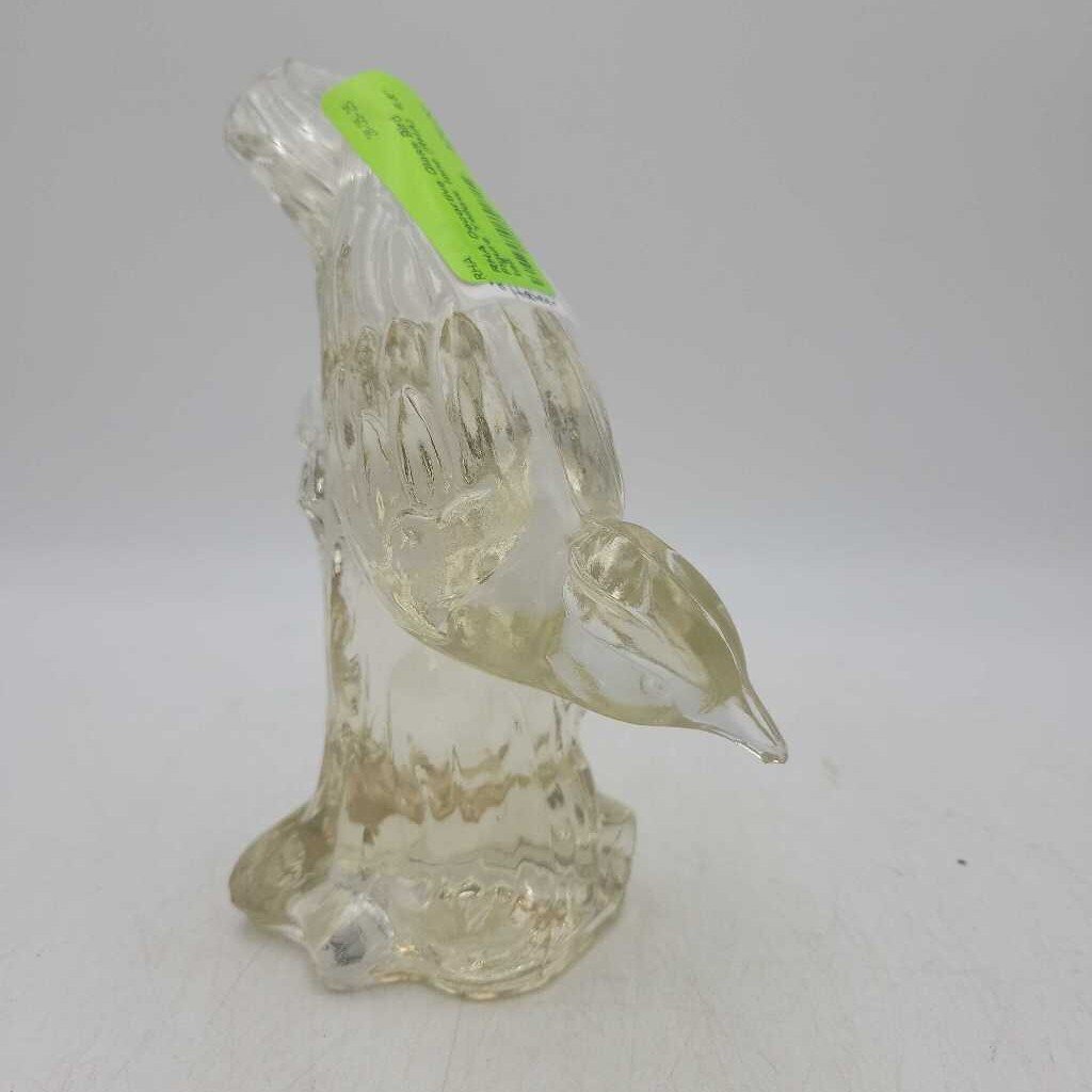 Decortive Glass Bird Figure Yellow tone (RHA)