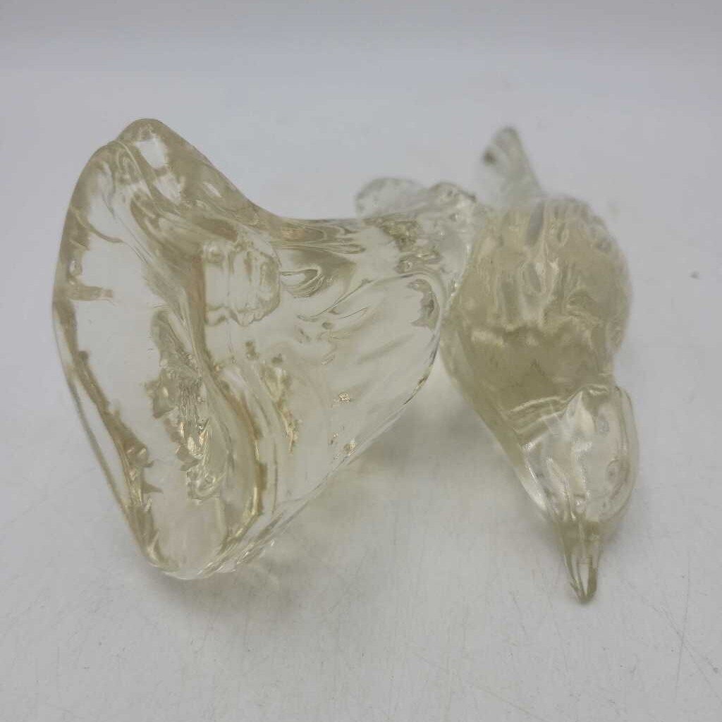 Decortive Glass Bird Figure Yellow tone (RHA)