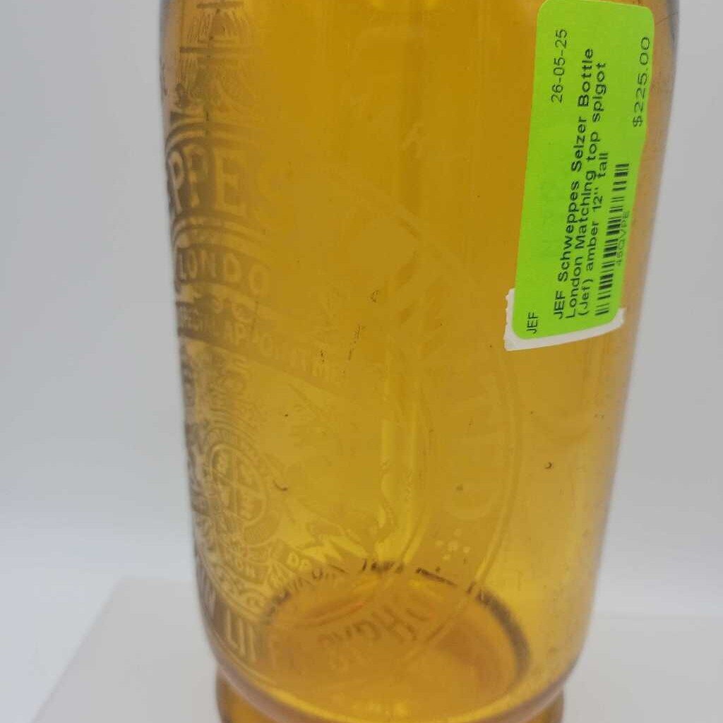 Schweppes Selzer Bottle London Matching top spigot (Jef)