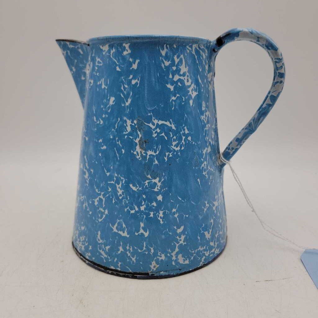 Blue & white porcelain Old enamel ware Pot (DR)