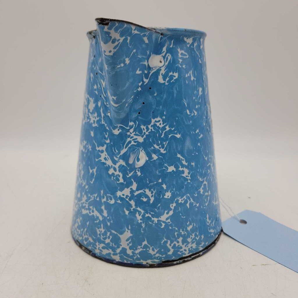 Blue & white porcelain Old enamel ware Pot (DR)