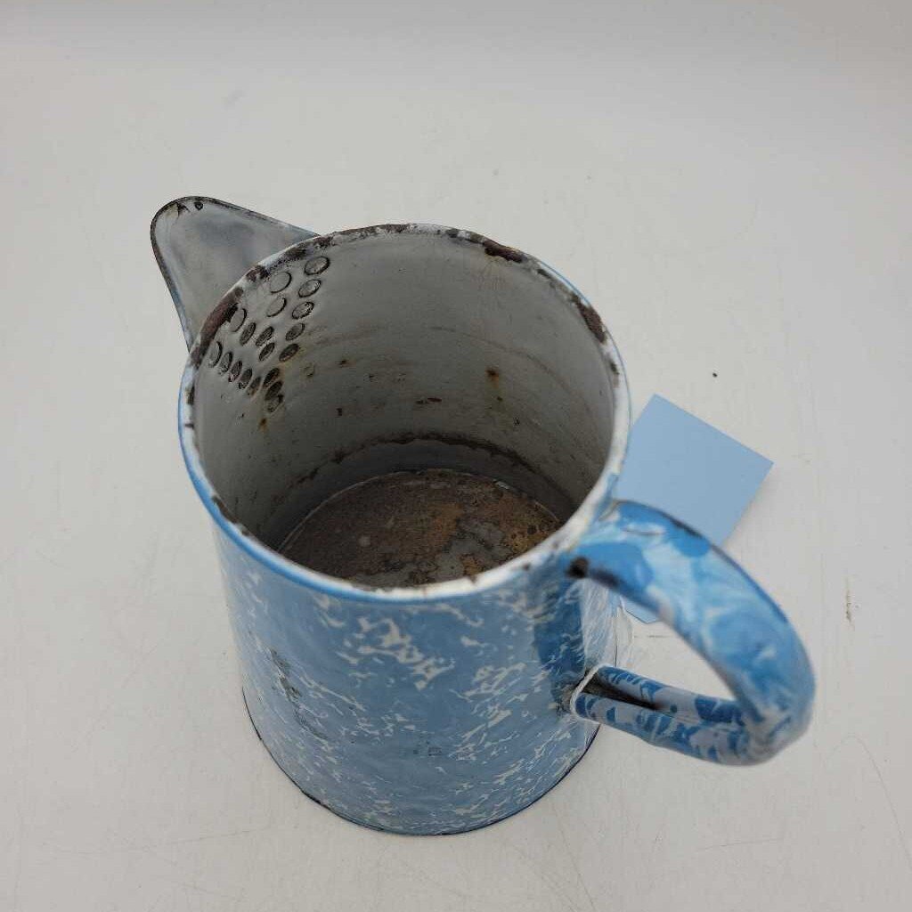 Blue & white porcelain Old enamel ware Pot (DR)
