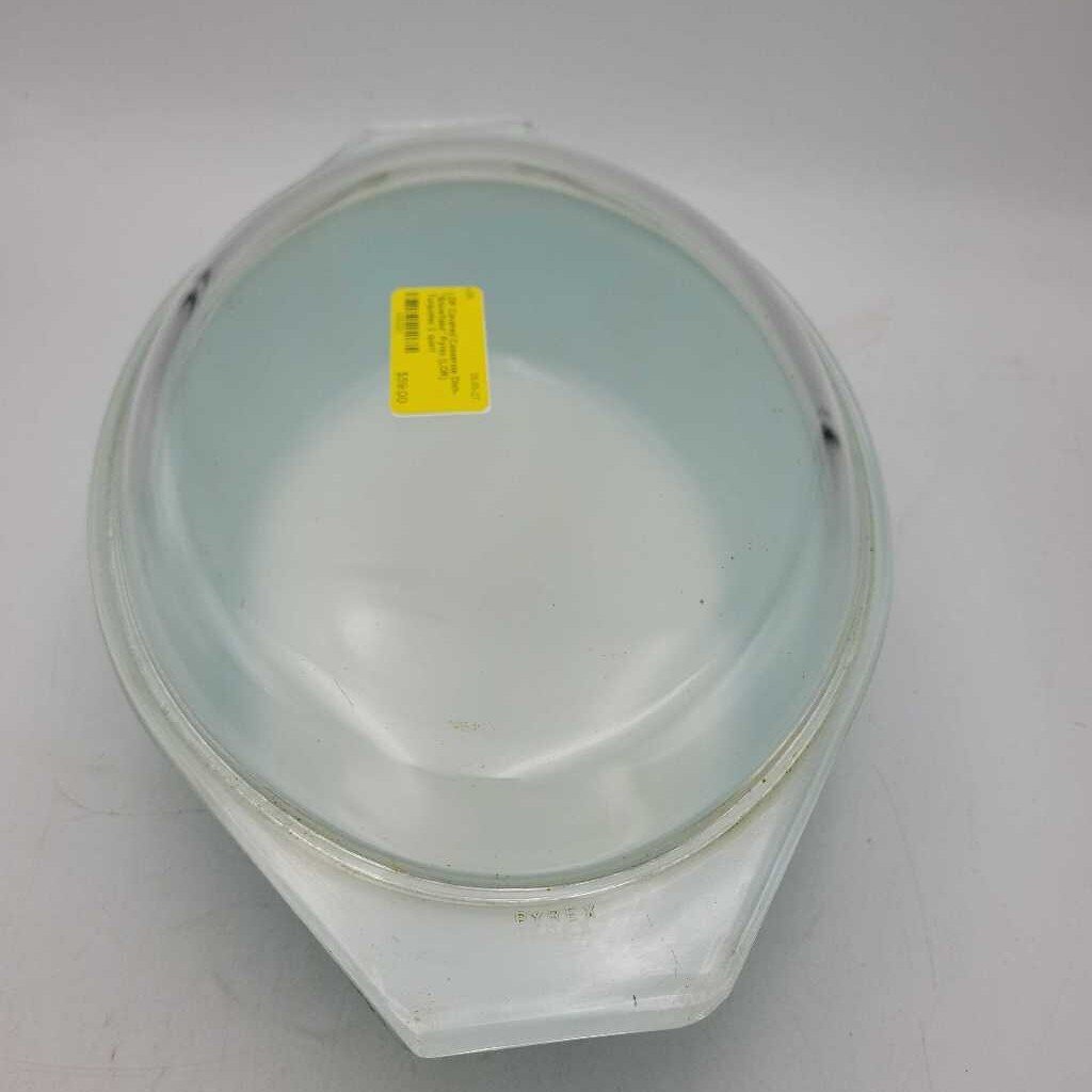 Covered Casserole Dish- "Snowflake" Pyrex (LOR)