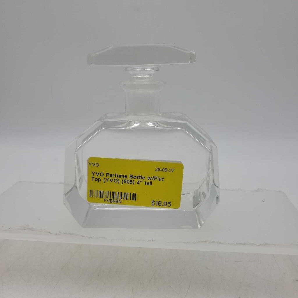 Perfume Bottle w/Flat Top (YVO) (605)