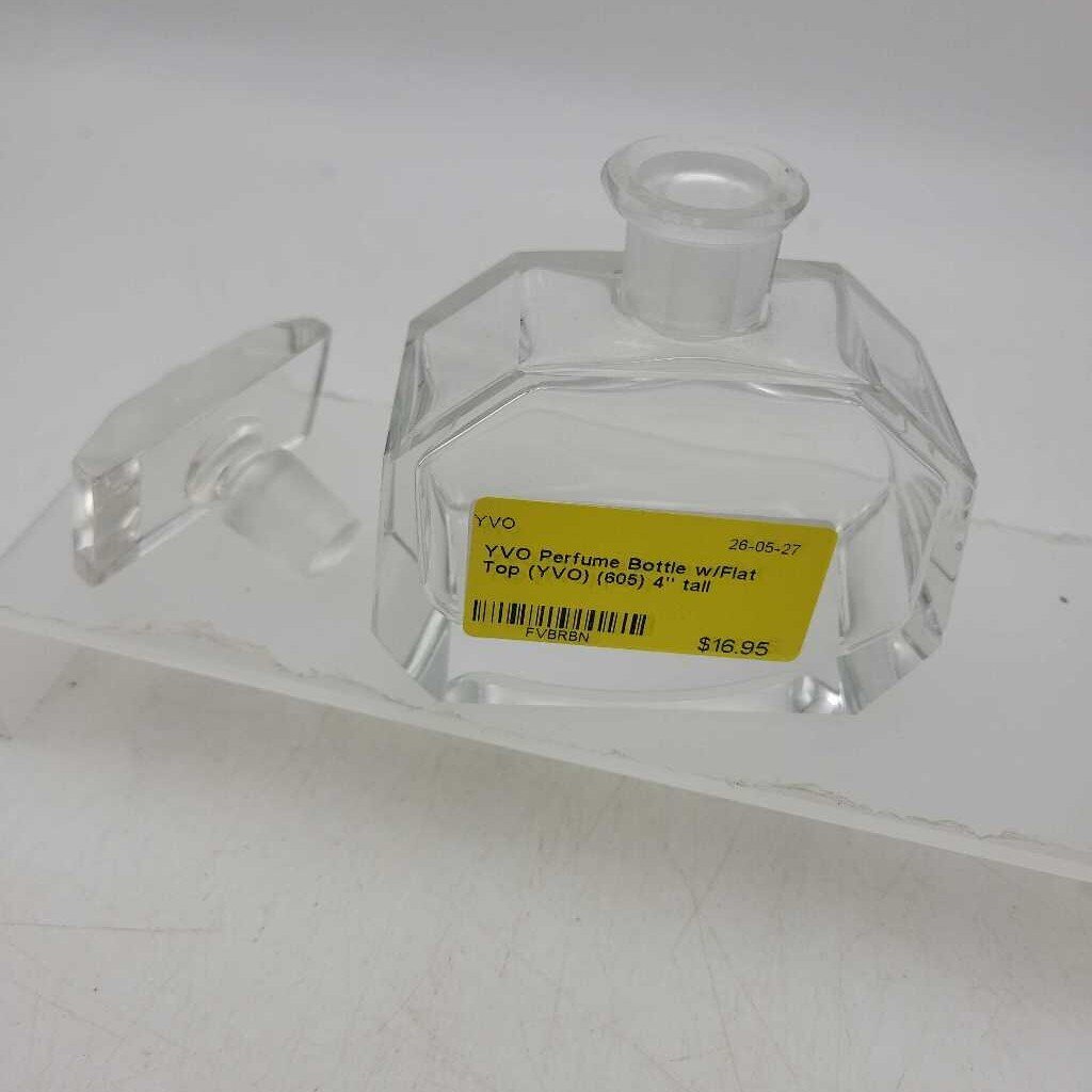 Perfume Bottle w/Flat Top (YVO) (605)
