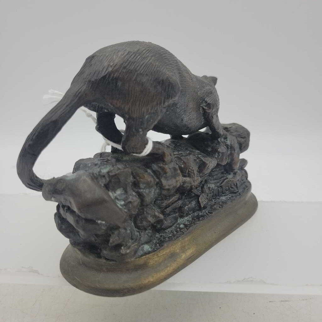 Signed Bronze Cat on Garden Wall, Jules Moigniez, (b.1835-d.1894) #2839