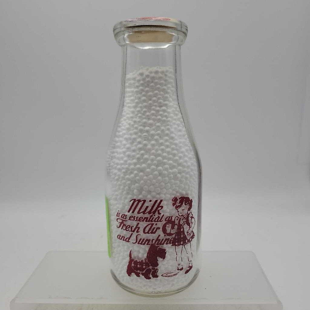 Snider's Dairy pint milk bottle Rare Goderich(JEF)