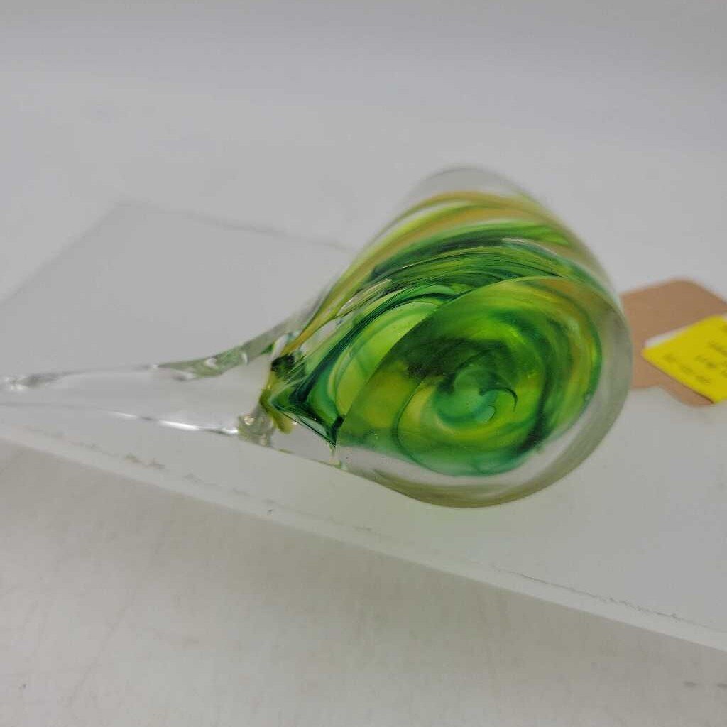Vintage Handblown Art Glass Bird Signed Heather Konschuh