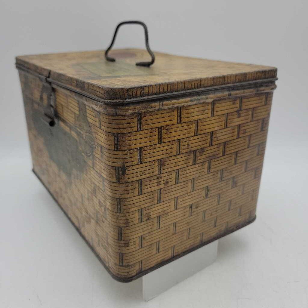 Canawella antique Tea Tin Crock and Brown Winnipeg Man. (DR)