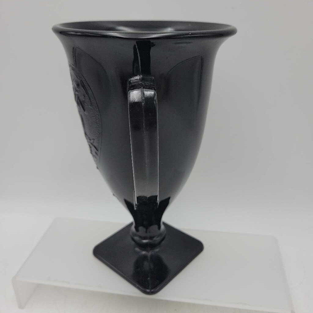 Black Amethyst Glass Vase (TRE)
