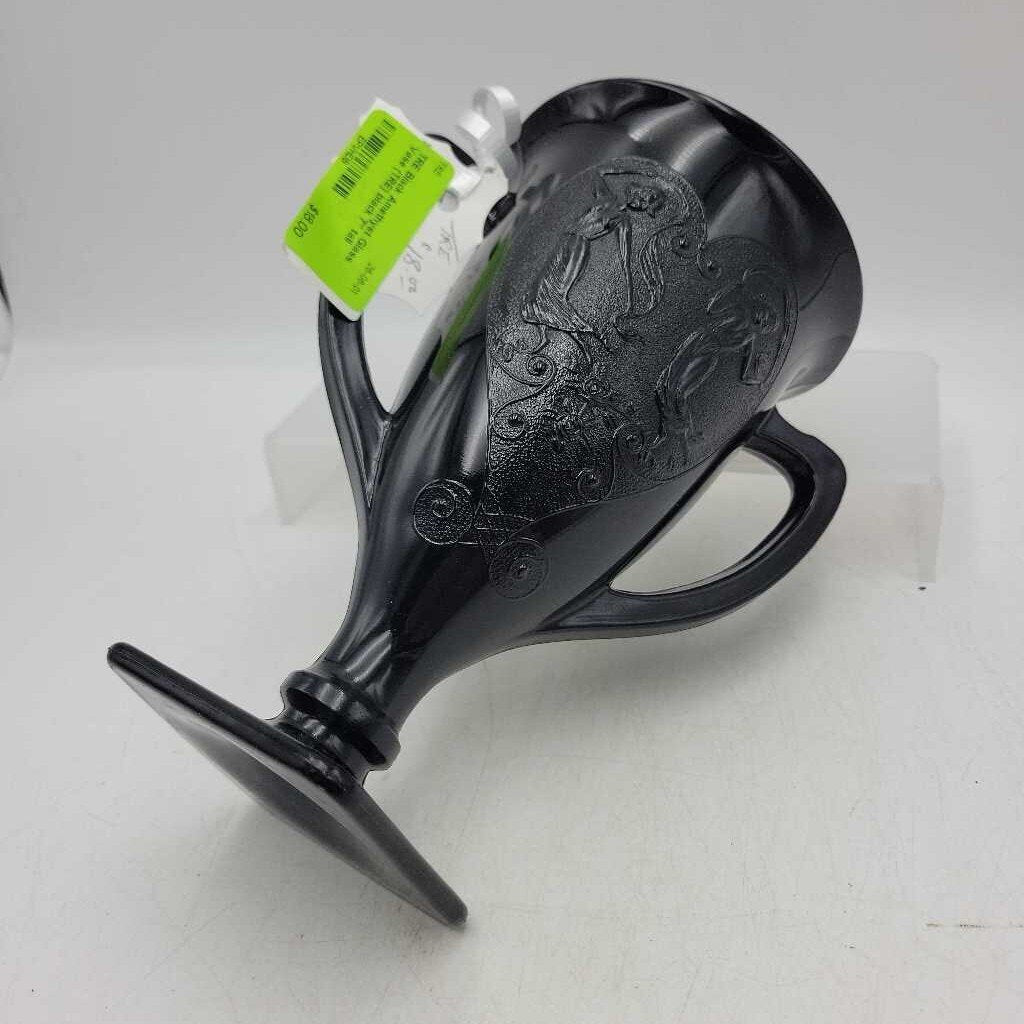 Black Amethyst Glass Vase (TRE)