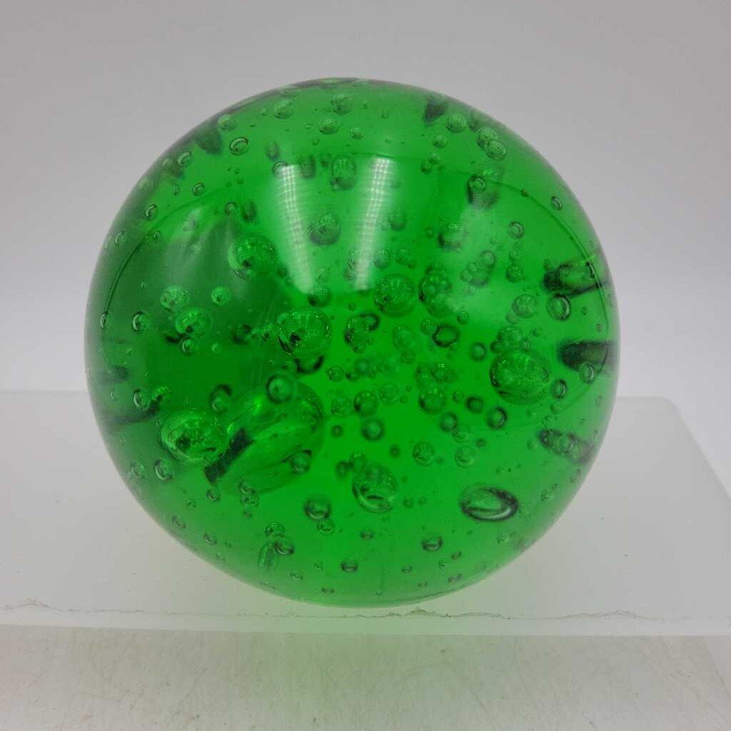 Beautiful Bubble Glass Paperweight (DMG) 1020