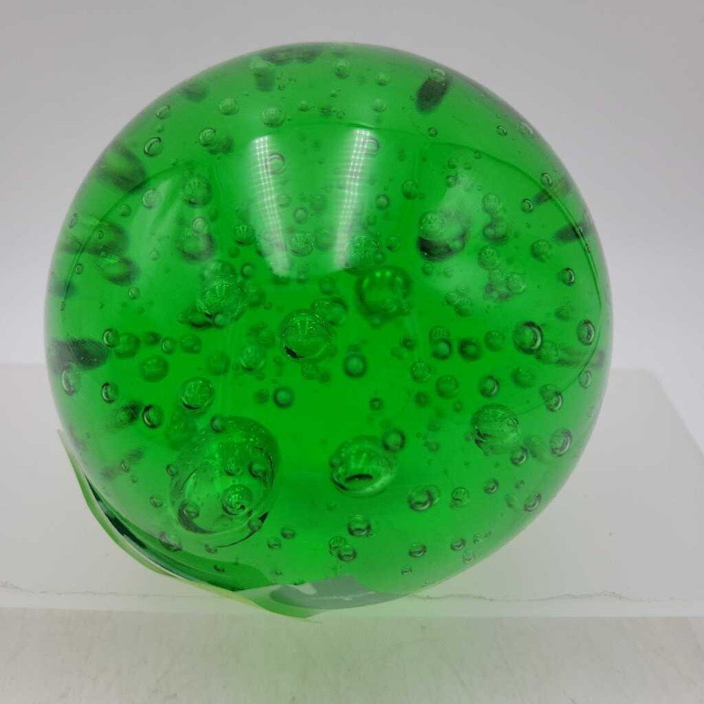 Beautiful Bubble Glass Paperweight (DMG) 1020