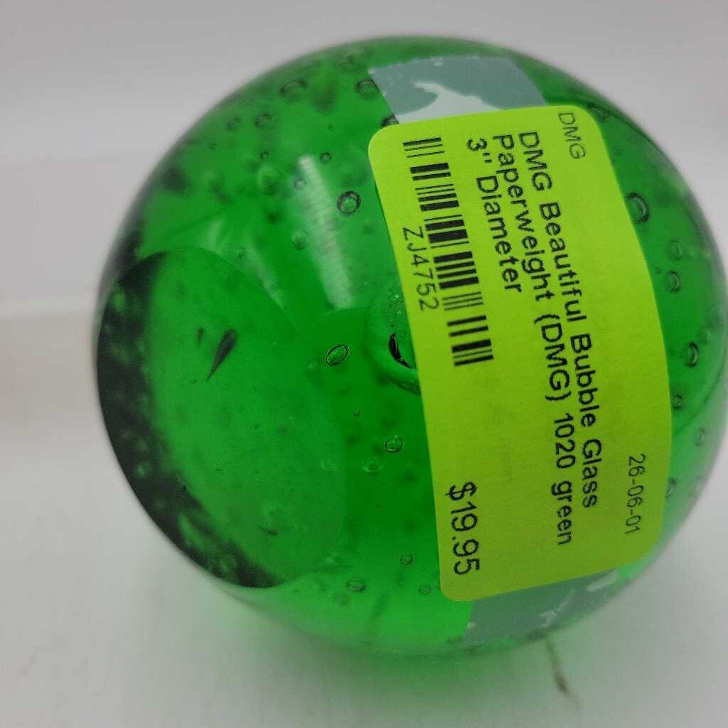 Beautiful Bubble Glass Paperweight (DMG) 1020