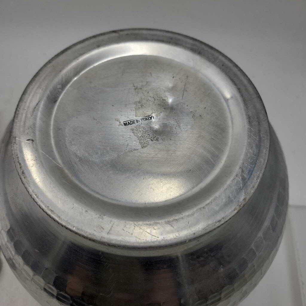 MCM Ice Bucket -Aluminum with tongs (JAS) has dent