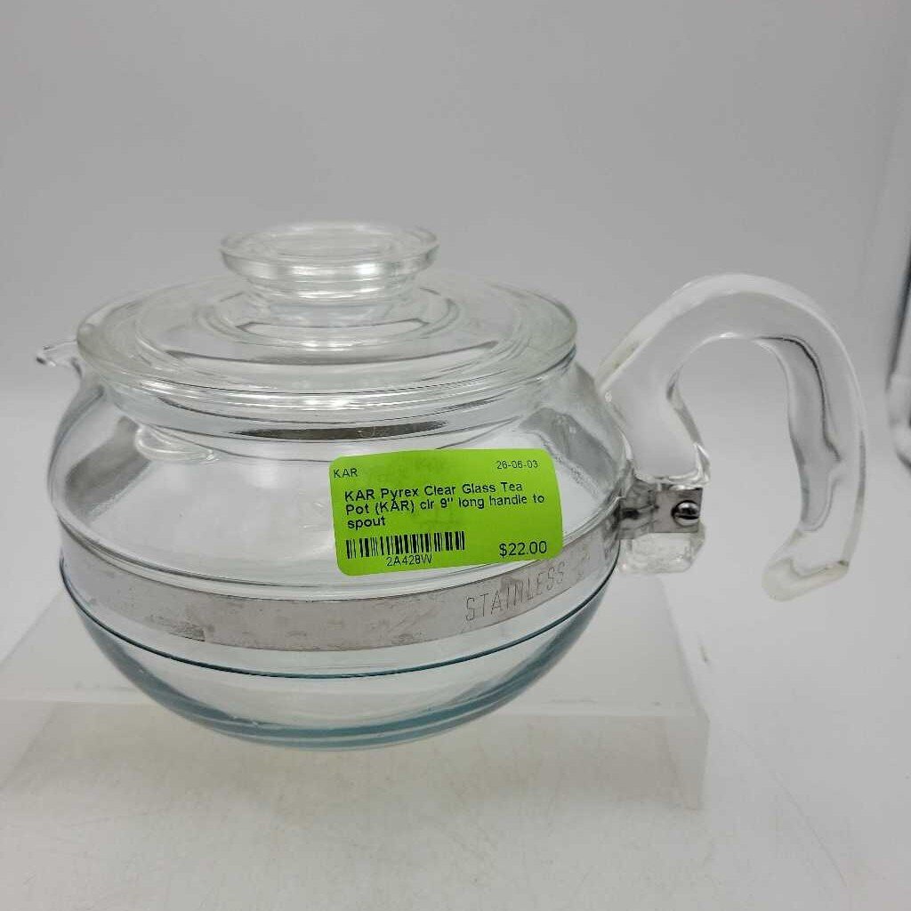 Pyrex Clear Glass Tea Pot (KAR)