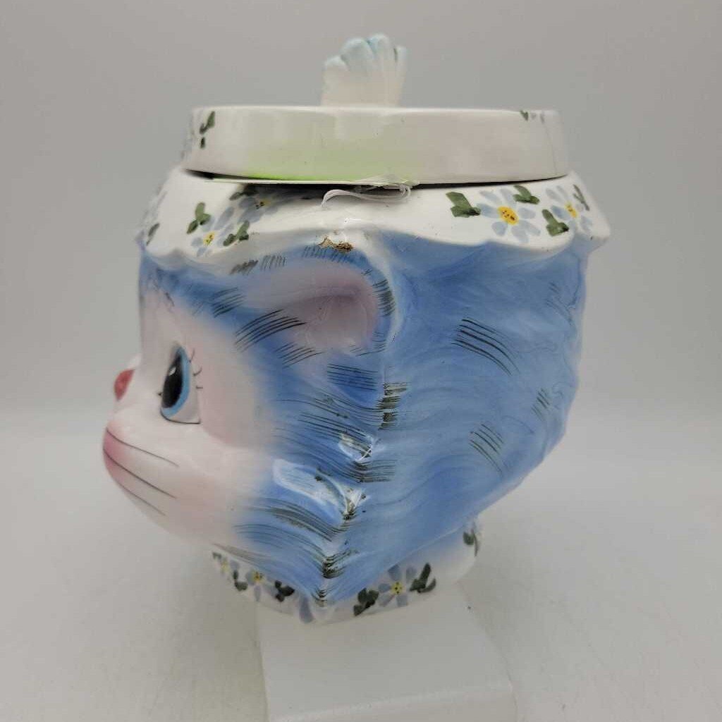 Lefton Ware "Miss Priss" Cookie Jar with Lid & Jam Jar no lid (3pcs) (JL)